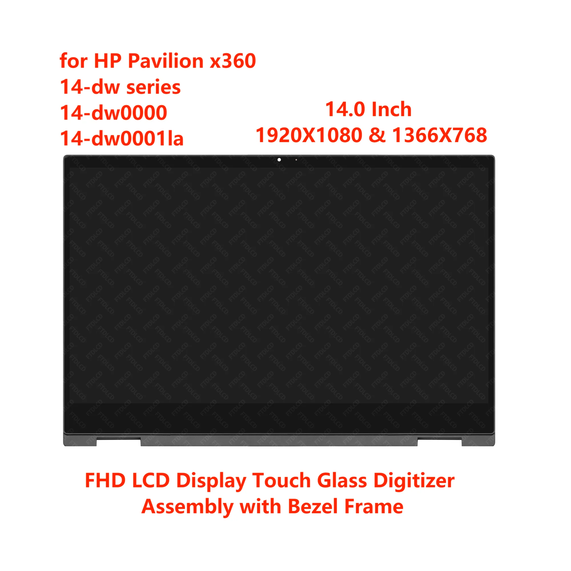 HP Pavilion x360 14-dw 14-dw0000 14-dw0001la FHD LCD ÷, ġ ũ  Ÿ    1920x1080